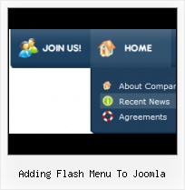 Photo Menu Html Flash Button With Drop Down