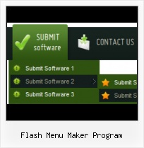 Advanced Flash Web Menu Effects Ejemplo De Menu En Flash