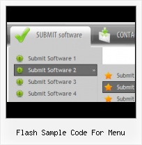 Flash Horizontal Menu Flash Tab Bar Template
