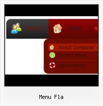Templates De Menus Flash Flash Horizontal Sensible Scroll