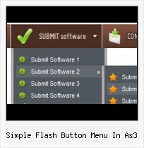 Free Web Menu Template Flash Vertical Dropdown Menu