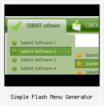 Flash Hidden Menu Template Scrolling Menu Flash Template