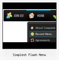 Drop Menu Flash Template Scroll Horizontal En Flash
