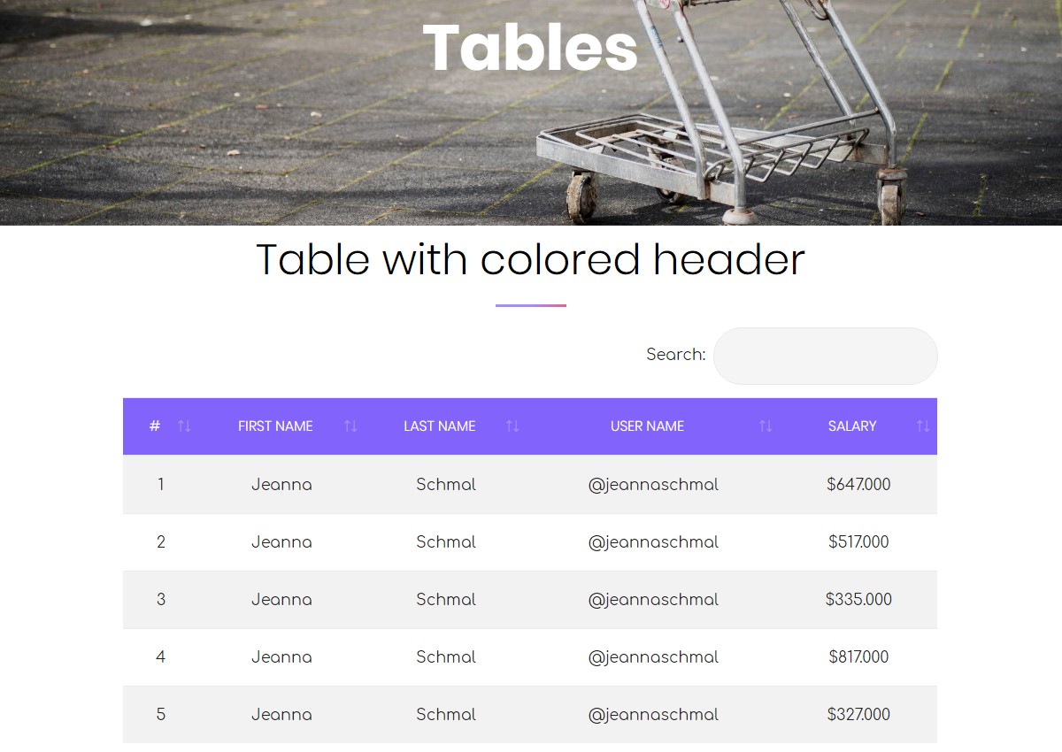 Awesome Tables 