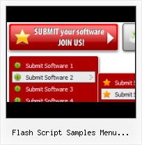 Flash Template Menu Rollover Navigation Above Flash Movie