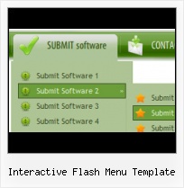 Flash Menu Navigation Templates Pasar Mouse Submenu Horizontal Flash