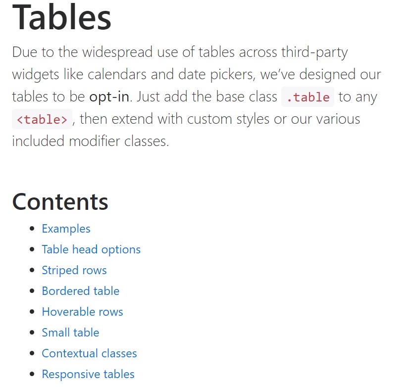 Bootstrap tables  formal  records