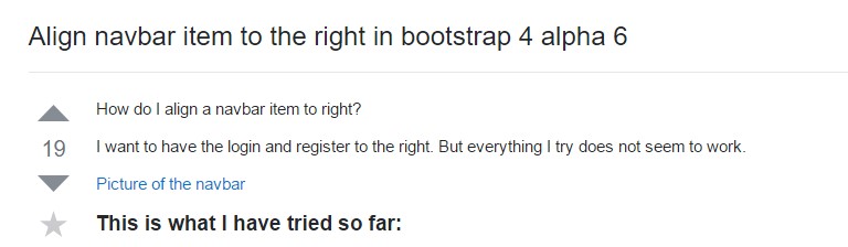  Adjust navbar  object to the right in Bootstrap 4 alpha 6