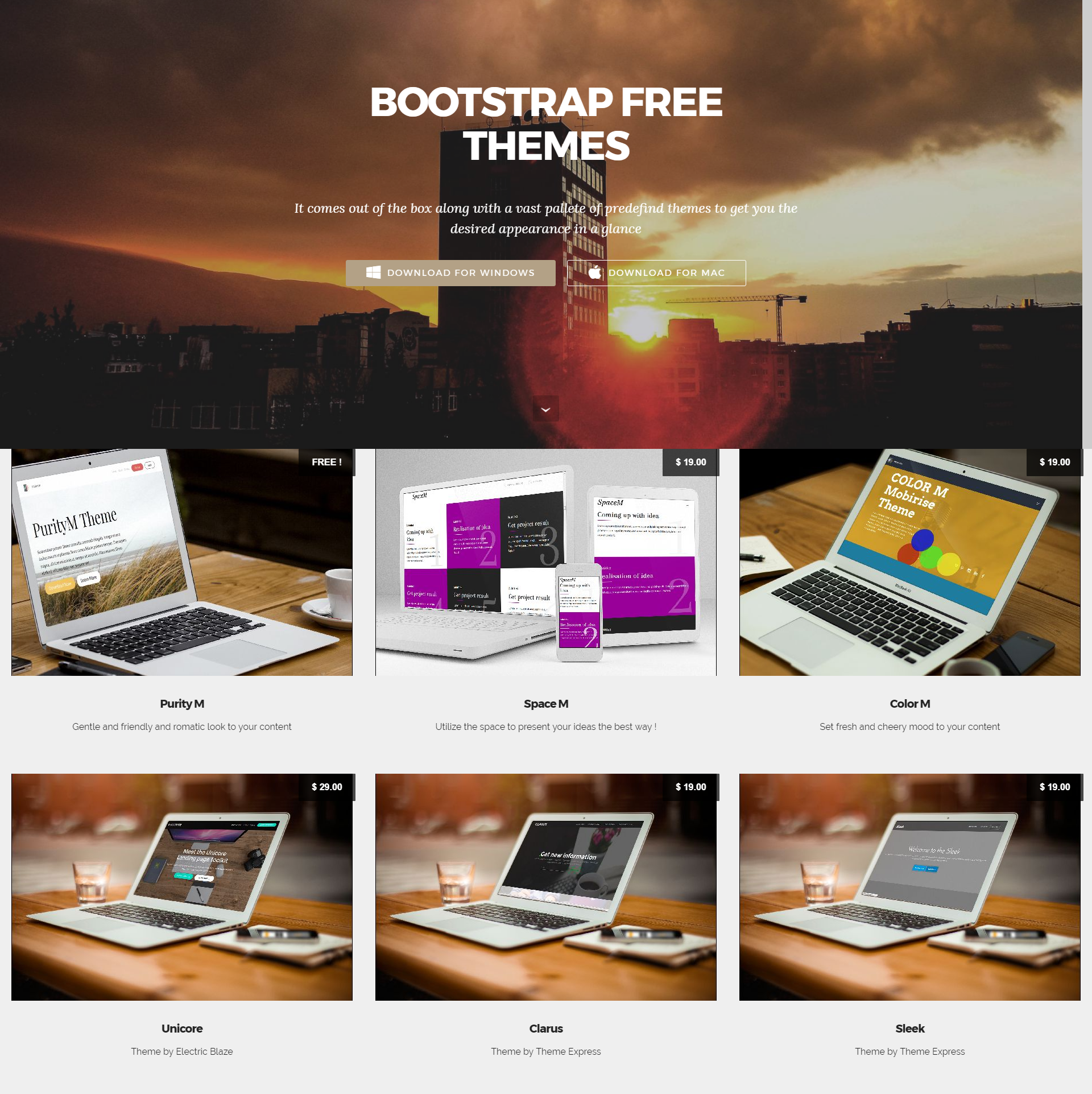 Free Download Bootstrap Templates