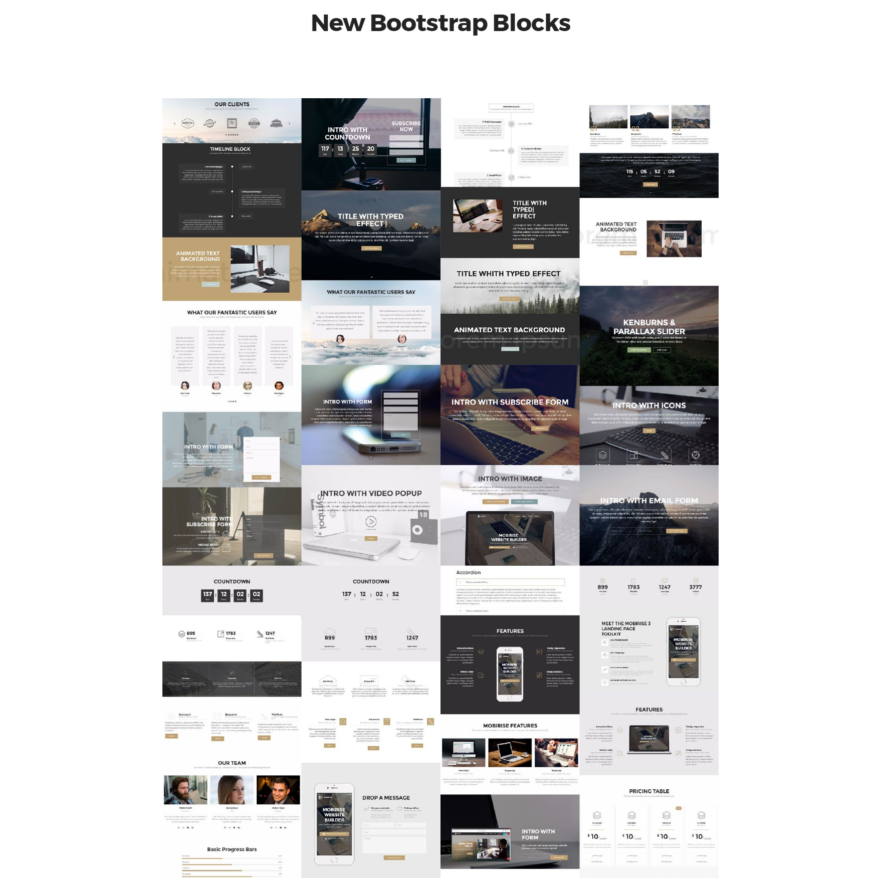 Free Download New Bootstrap Templates