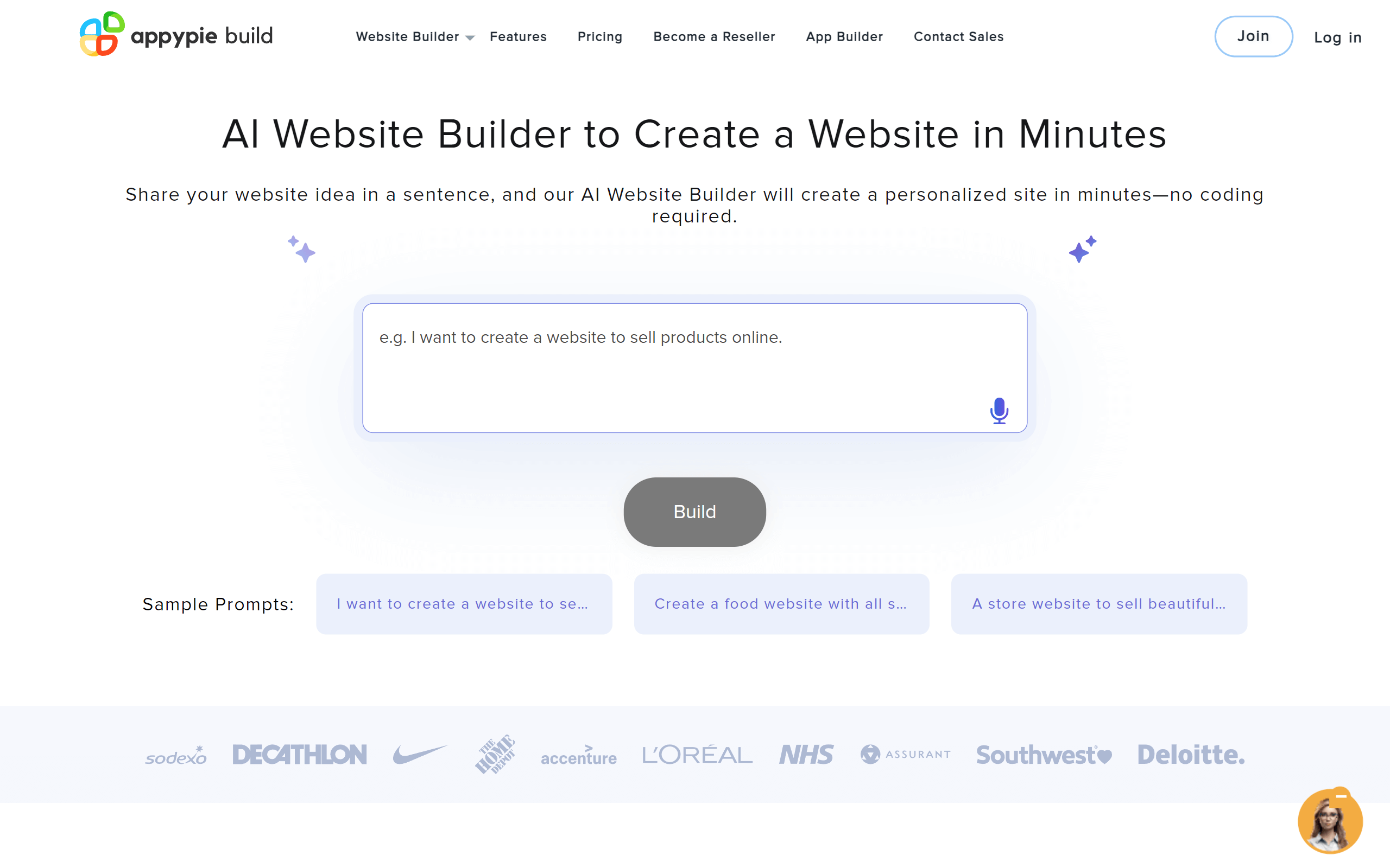 Appy Pie AI Website Builder