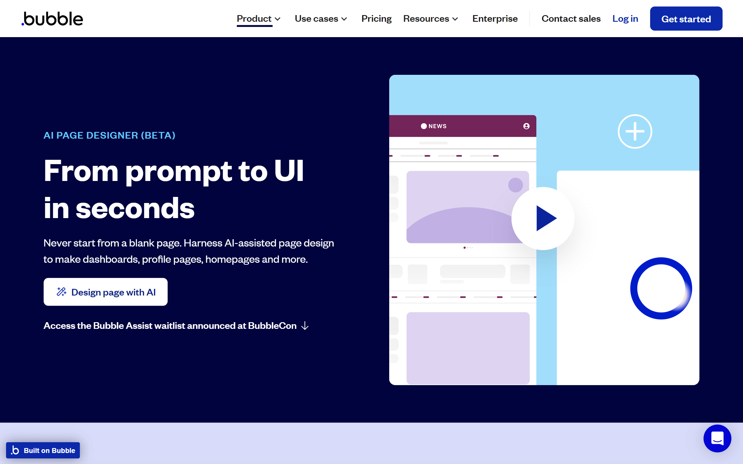 Bubble AI Website Builder