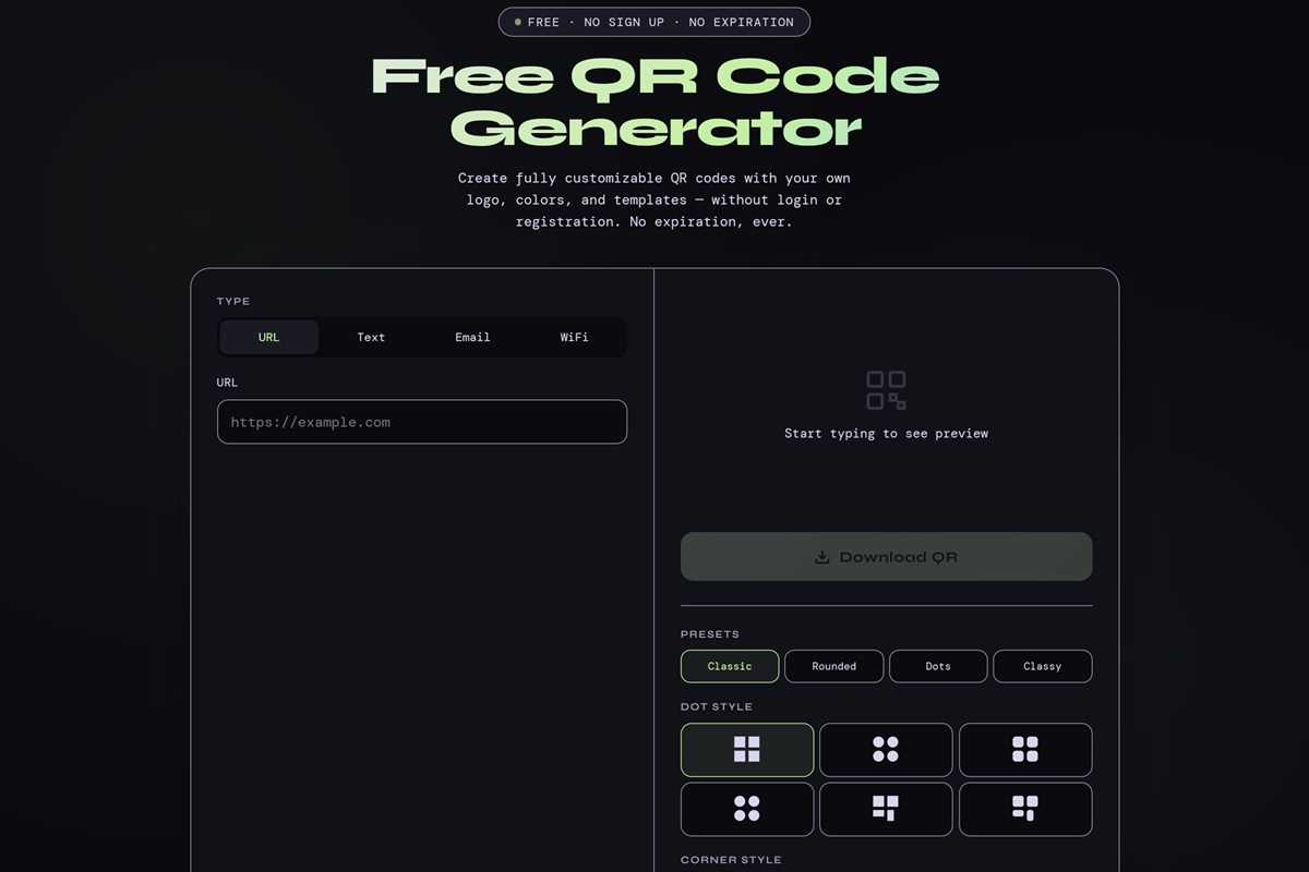 Free QR Code Generator